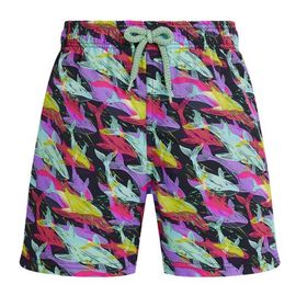 Vilebrequin Vilebrequin Boys Stretch Swim Shorts Whales Offset