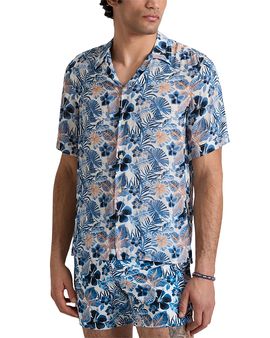 Vilebrequin Vilebrequin Island Flowers Viscose Bowling Shirt