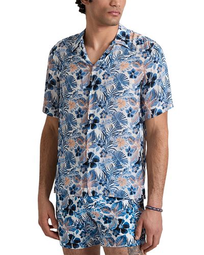 Vilebrequin Vilebrequin Island Flowers Viscose Bowling Shirt