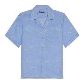 Vilebrequin Vilebrequin Men Linen Bowling Shirt Bubble 3D