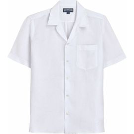 Vilebrequin Vilebrequin Men's Solid Linen Bowling Shirt