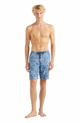 Vilebrequin Vilebrequin Men's Starfish Light Printed Denim Bermuda Shorts