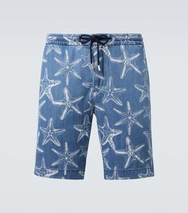 Vilebrequin Vilebrequin Printed denim Bermuda shorts