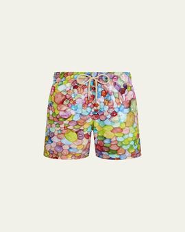 Vilebrequin x Fabrice Hyber Men's Multi-Bubbles Swim Shorts