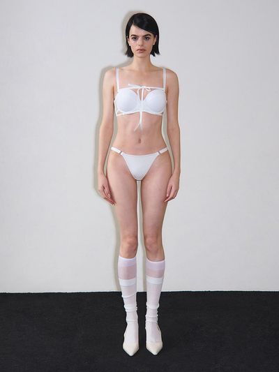 VINAJ One-strap Low-waist Bikini Panty [Beige]