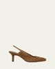 Vince 65mm Venice Suede Slingback Pumps - 1