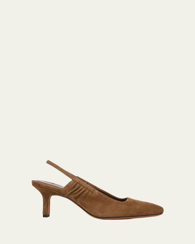 Vince 65mm Venice Suede Slingback Pumps