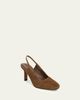 Vince 65mm Venice Suede Slingback Pumps - 2