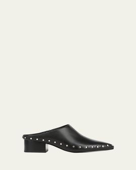 Vince August 40MM Leather Clog Mules