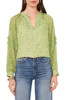 Vince Camuto Vince Camuto Abstract Floral Top