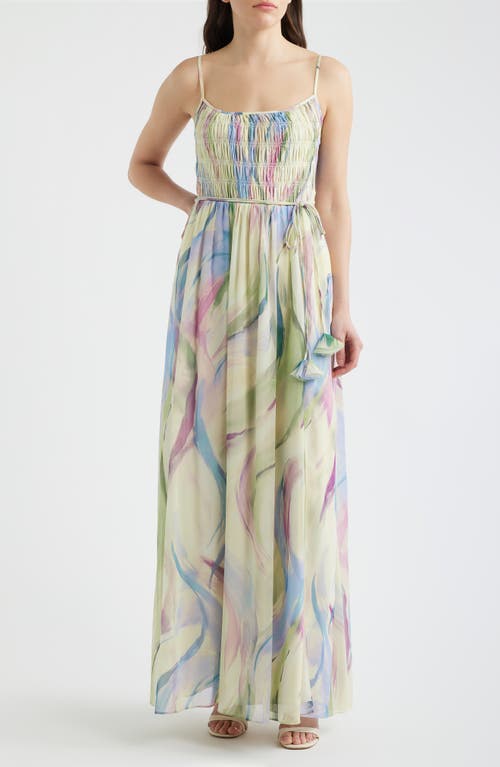 vince camuto floral chiffon dress Vince Camuto Floral Smocked Waist Tiered Chiffon Dress L74328 Womens Size  XS