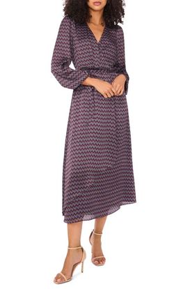 Vince Camuto Vince Camuto Abstract Print Wrap Front Dress