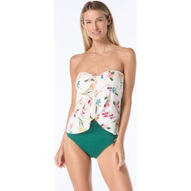 Vince Camuto Vince Camuto Bandeau Draped Tankini Swim Top