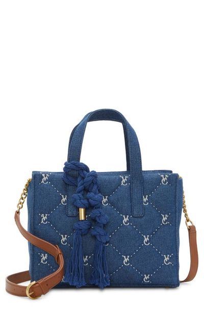 Vince Camuto Vince Camuto Barry Quilted Denim Top Handle Bag 
