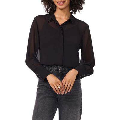 Vince Camuto Vince Camuto Bead Detail Button-Up Shirt