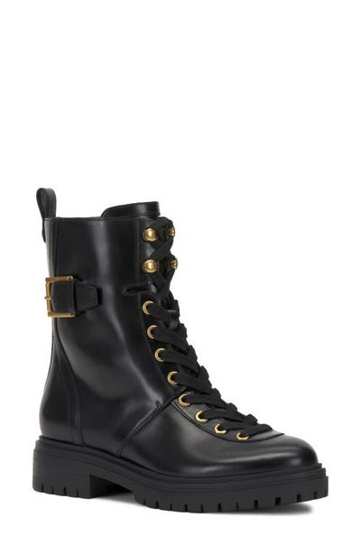 Vince Camuto Vince Camuto Becinda Leather Combat Boot