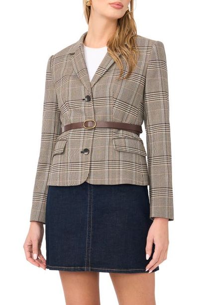 Vince Camuto Vince Camuto Belted Mixed Check Blazer