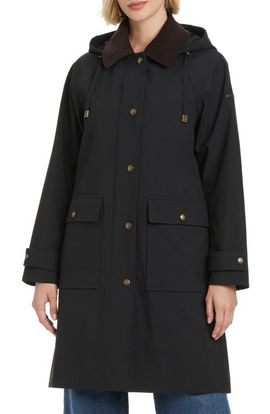 Vince Camuto Vince Camuto Contrast Collar Longline Raincoat