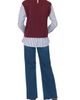 Vince Camuto Vince Camuto Crewneck Sweater Vest Two-Fer - 4