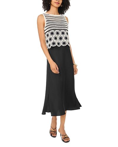 Vince Camuto Vince Camuto Crochet Tank with Slip Dress