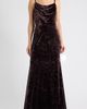 Vince Camuto Vince Camuto Crushed Velvet Cowl Neck Gown - 1