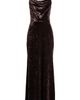 Vince Camuto Vince Camuto Crushed Velvet Cowl Neck Gown - 5