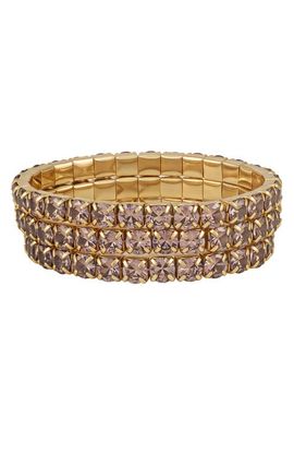 Vince Camuto Vince Camuto Cubic Zirconia Trio Stretch Bracelet Set