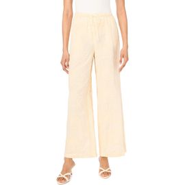 Vince Camuto Vince Camuto Embroidered Tie Waist Wide Leg Pants