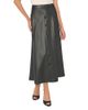 Vince Camuto Vince Camuto Faux Leather Seamed Midi Skirt - 1