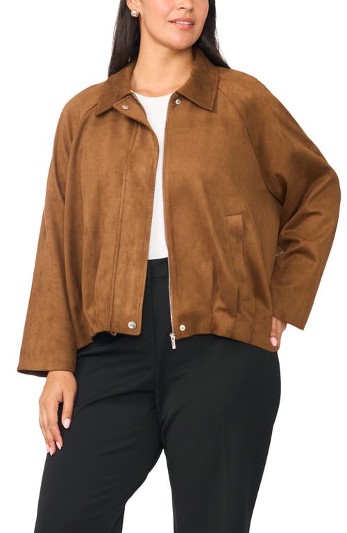 Vince Camuto Vince Camuto Faux Suede Raglan Sleeve Jacket