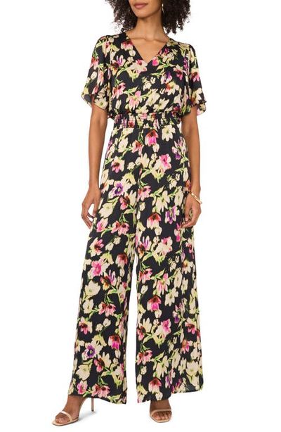 Vince Camuto Vince Camuto Floral Flutter Sleeve Jumpsuit