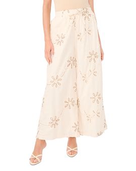 Vince Camuto Vince Camuto Floral Soutache Drawstring Pants