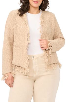 Vince Camuto Vince Camuto Fringe Detail Crop Jacket