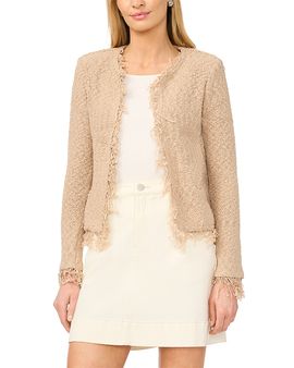 Vince Camuto Vince Camuto Fringe Trim Cropped Jacket