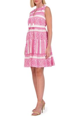 Vince Camuto Vince Camuto Geometric Cotton Jacquard Dress