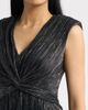 Vince Camuto Vince Camuto Metallic Crinkle Gown - 4