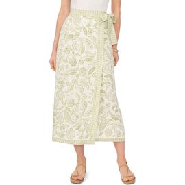 Vince Camuto Vince Camuto Mixed Print Wrap Skirt