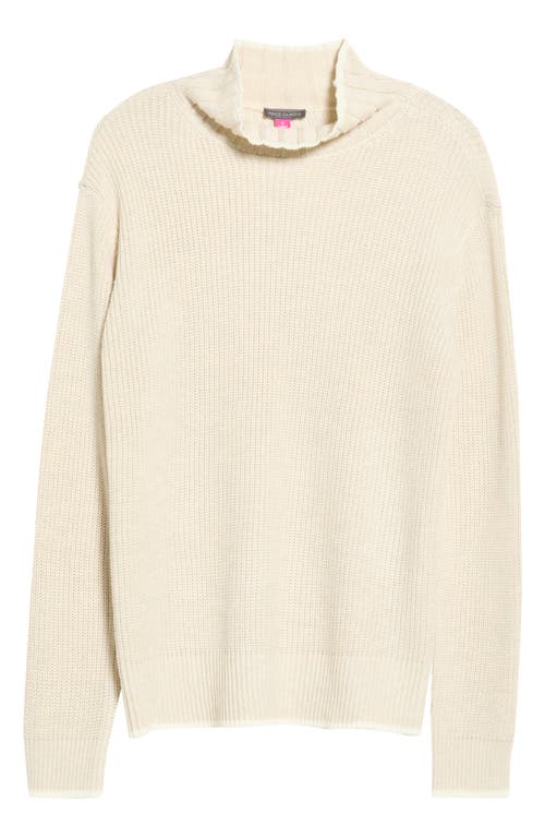 Vince Camuto Vince Camuto Mixed Stitch Turtleneck Sweater