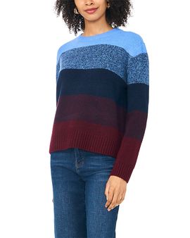 Vince Camuto Vince Camuto Ombre Stripe Crewneck Sweater