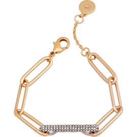 Vince Camuto Vince Camuto Paper Clip Link Bracelet with Pave Bar