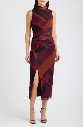 Vince Camuto Vince Camuto Patterned Mesh Body-Con Dress