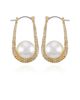 Vince Camuto Vince Camuto Pave and Pearl Drop Earrings - 1