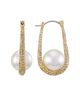 Vince Camuto Vince Camuto Pave and Pearl Drop Earrings - 2