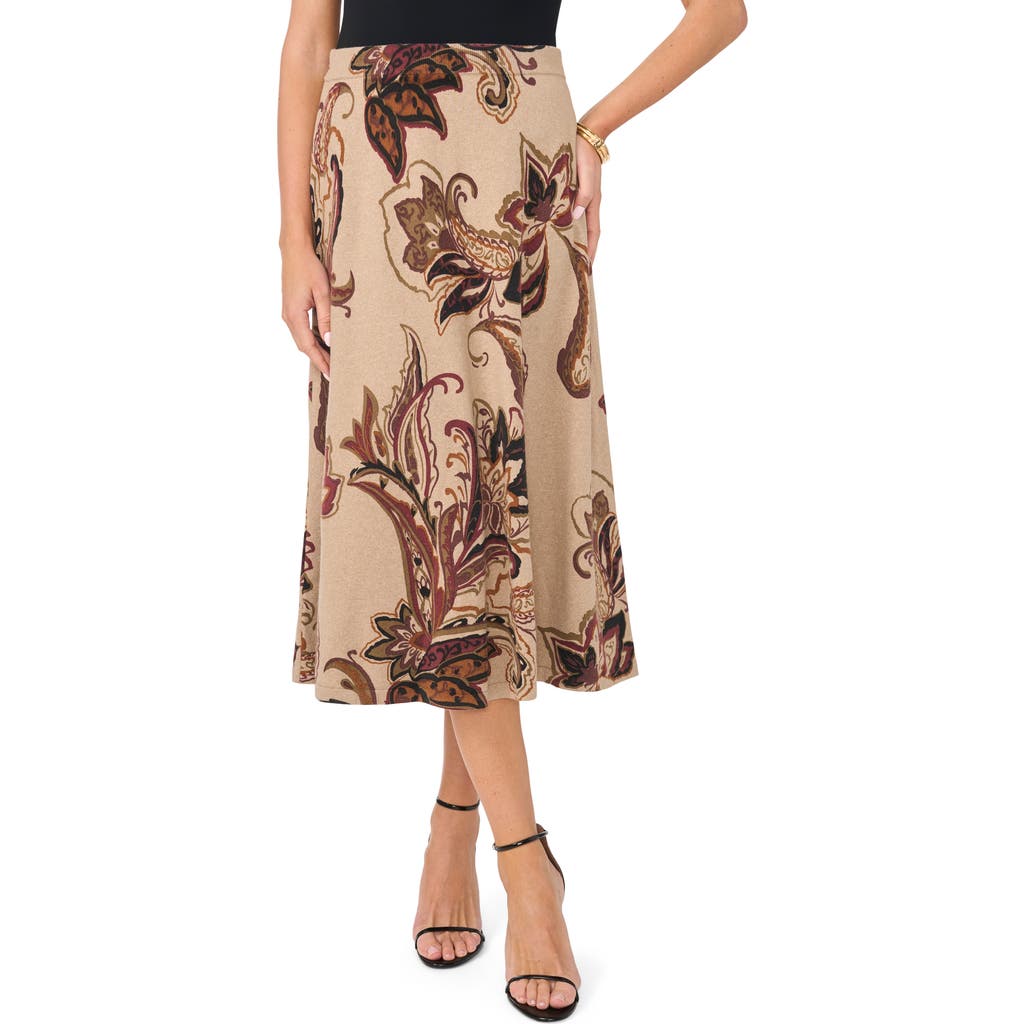 Vince Camuto Vince Camuto Print Midi Sweater Skirt