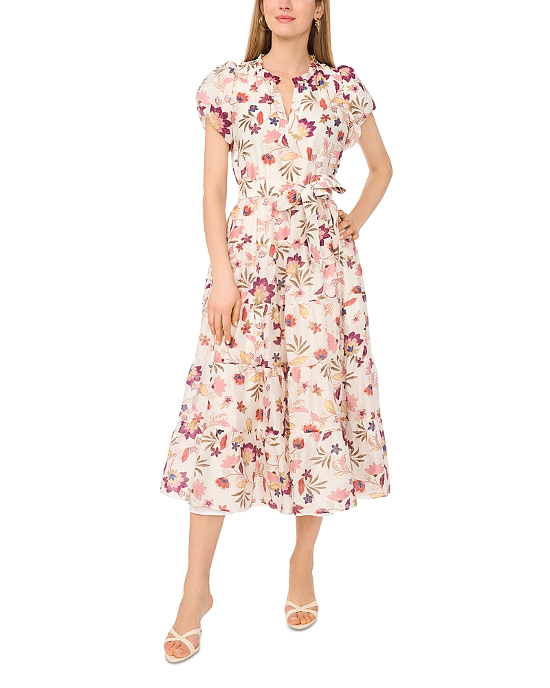 Vince Camuto Vince Camuto Puff Sleeve Midi Dress