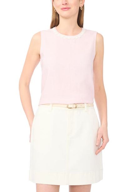 Vince Camuto Vince Camuto Rosette Neckline Sleeveless Top