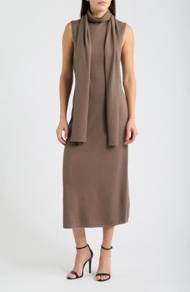 Vince Camuto Vince Camuto Scarf Neck Sweater Dress