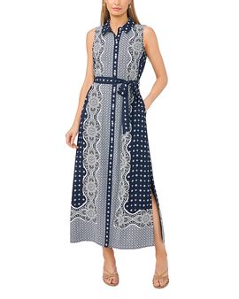 Vince Camuto Vince Camuto Sleeveless Maxi Shirtdress
