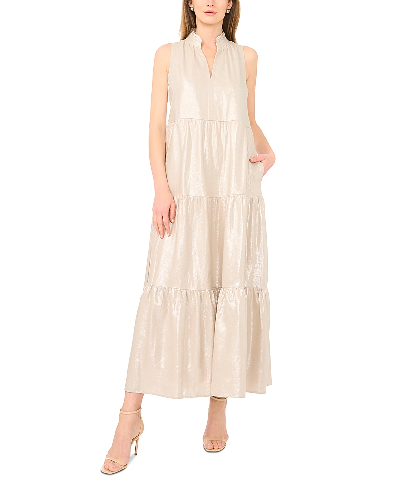 Vince Camuto Vince Camuto Sleeveless Tiered Ruffle Maxi Dress