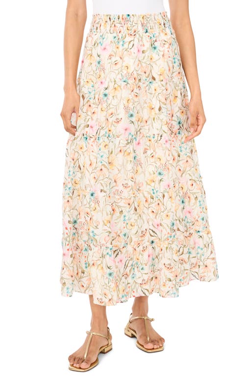 Vince Camuto Vince Camuto Smocked Waist Tiered Maxi Skirt